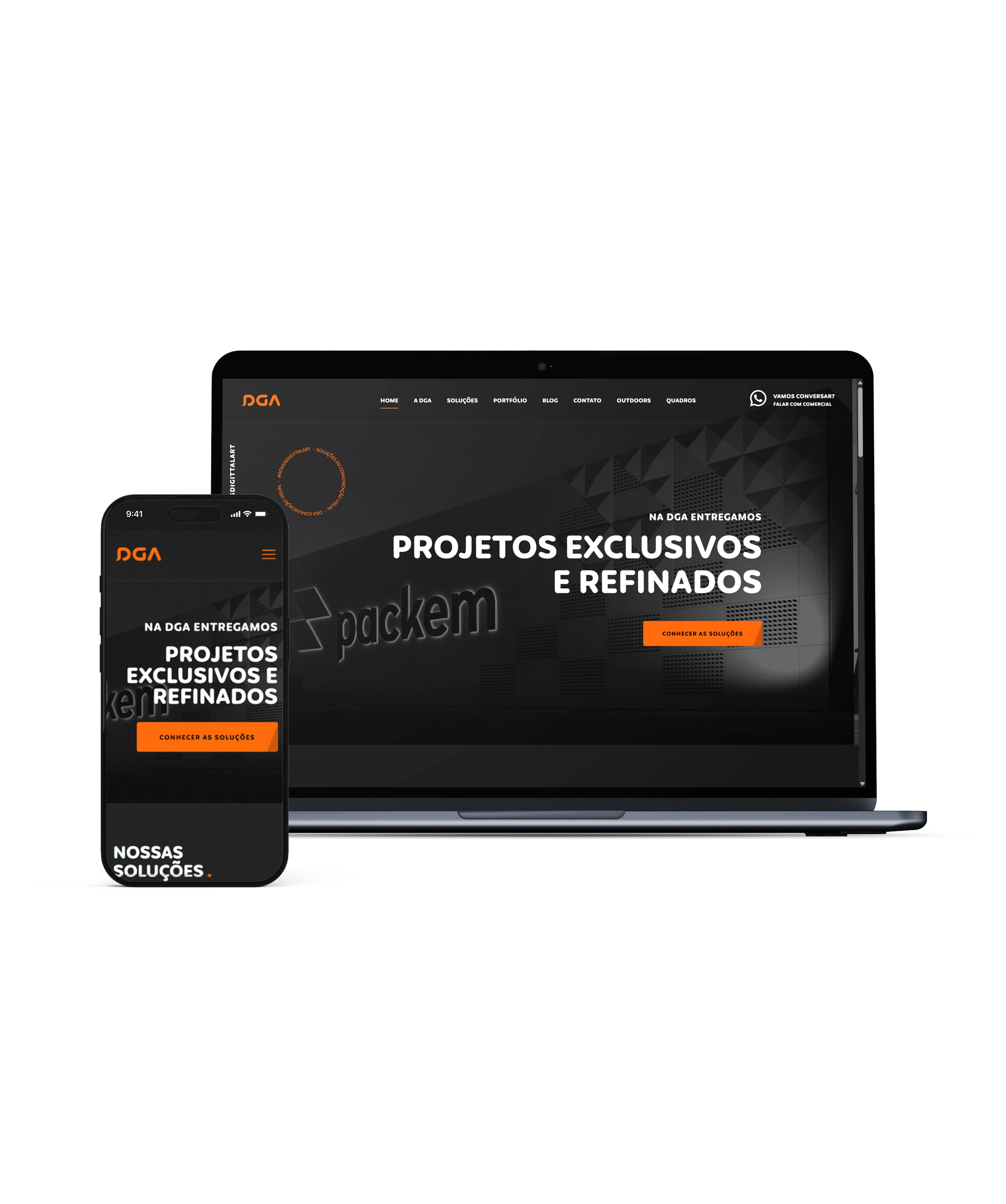 Imagem do site do cliente