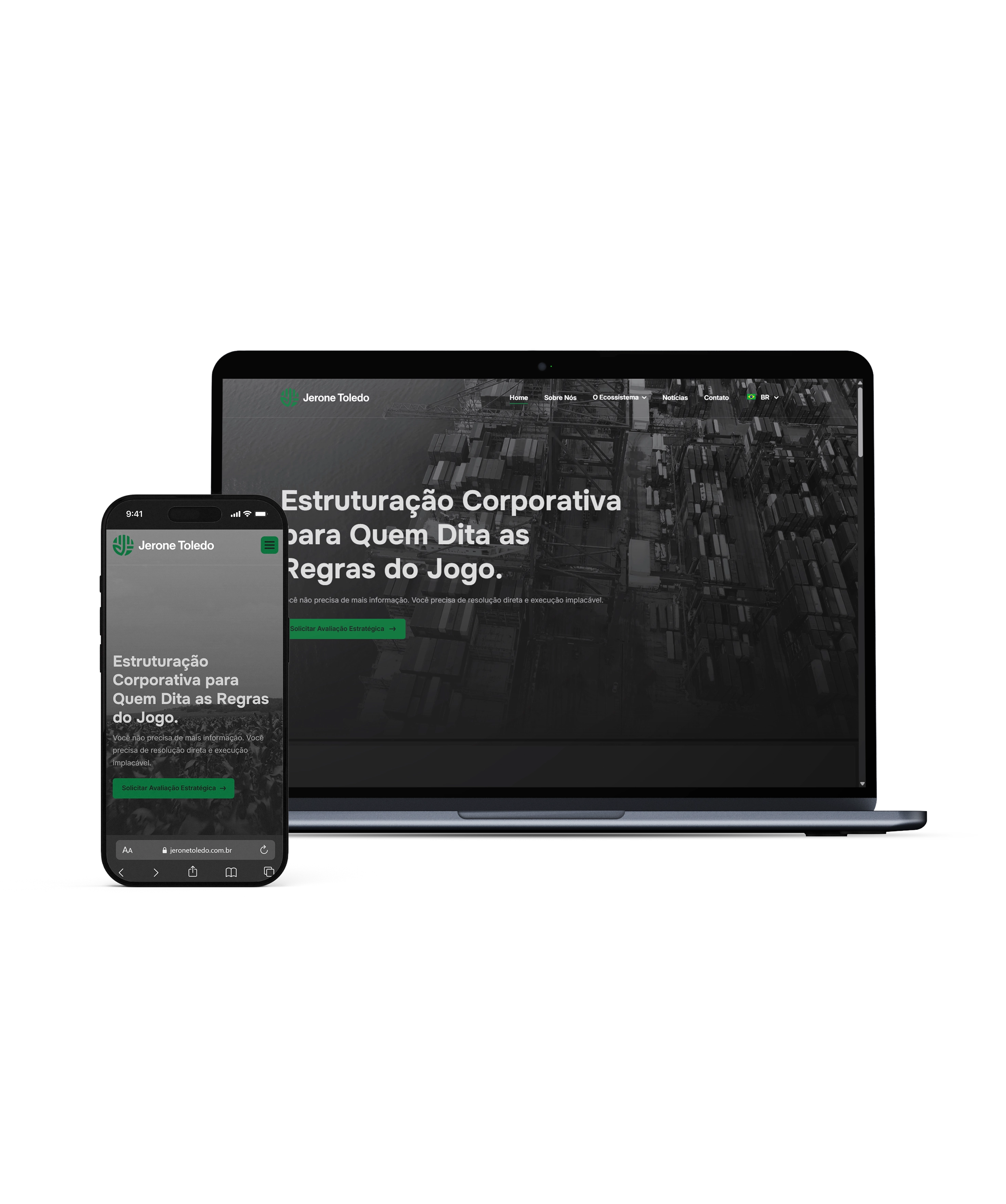 Imagem do site do cliente