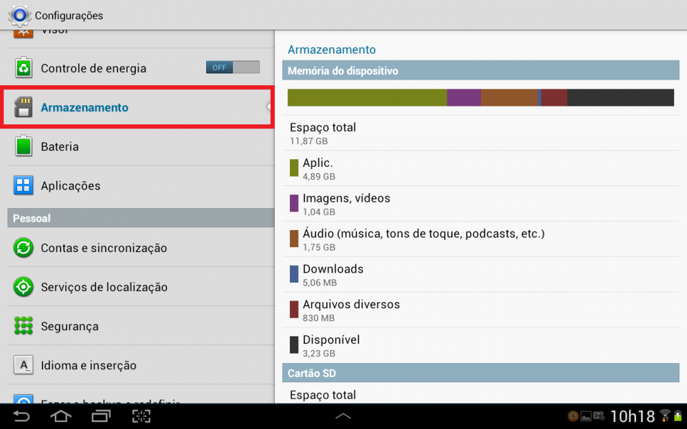 Blog CSW Sites - O que fazer para liberar espaço na memória de seu Android?