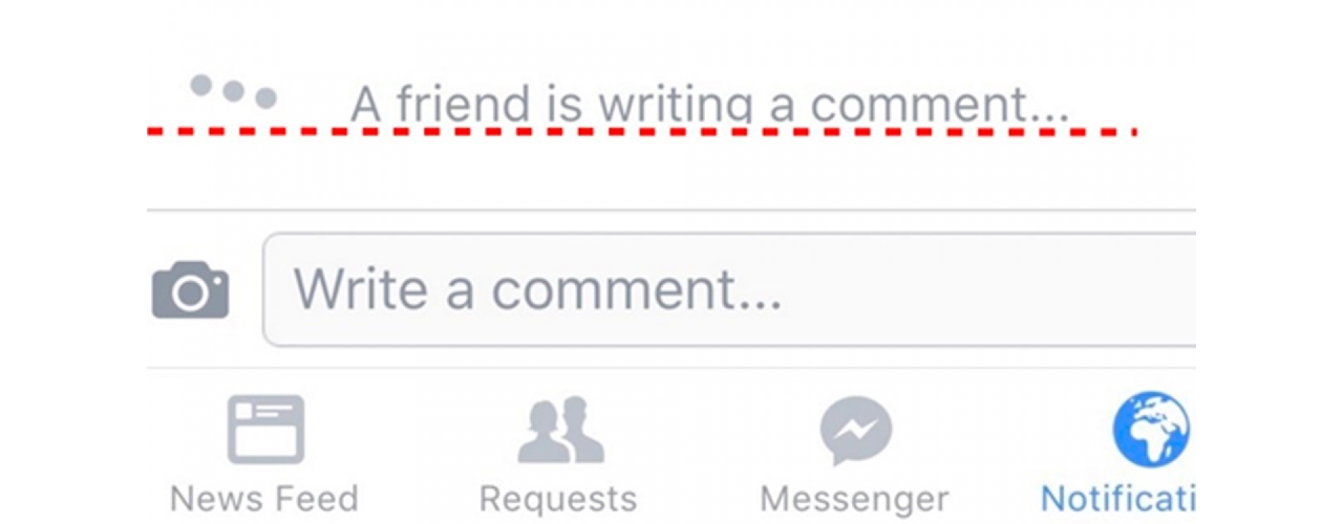 App do facebook agora permite ver quando alguém está escrevendo comentário 