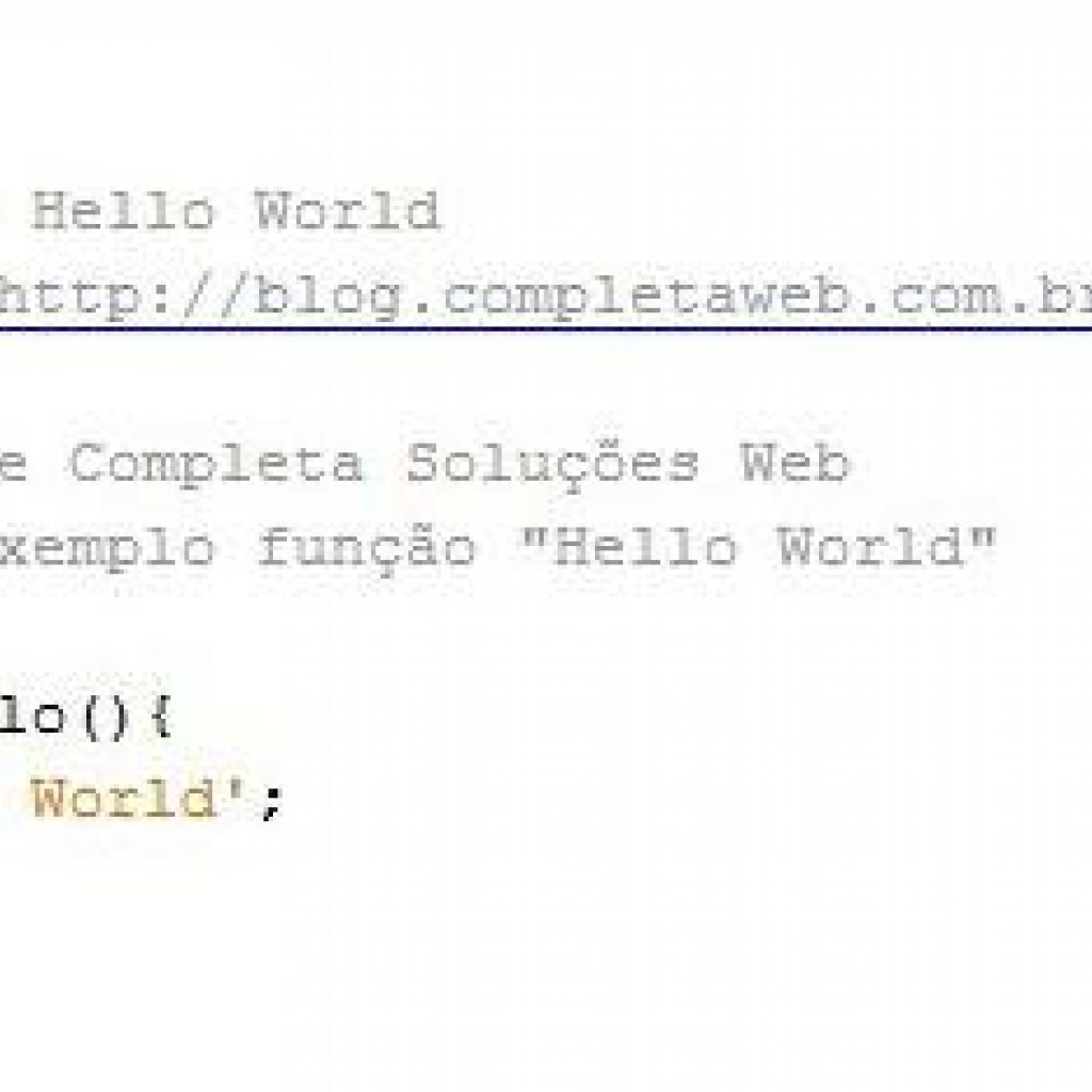 Blog Completa Content - Hello World